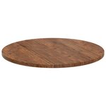 vidaXL Plateau de table Marron Clair Ø 80 x 2 5 cm