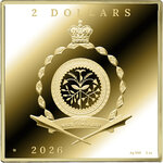 Pièce de monnaie en Argent 2 Dollars g 62.2 (2 oz) Millésime 2026 Most Expensive Paintings MONA LISA (PRÉCOMMANDE)
