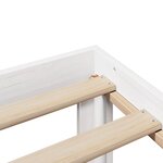 vidaXL Cadre de lit avec tête de lit blanc 90x190cm bois de pin massif