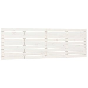 vidaXL Tête de lit murale Blanc 166x3x63 cm Bois massif de pin