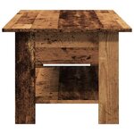 vidaXL Table basse vieux bois 102x55x42 cm bois d'ingénierie
