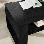 vidaXL Table basse Chêne noir 66 x 53 x 45 cm Bois d'ingénierie