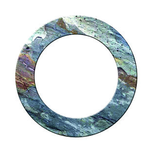 Numéro 0 - Numéro adhésif pour boîtes aux lettres- Pierre véritable 50 mm  LAVE