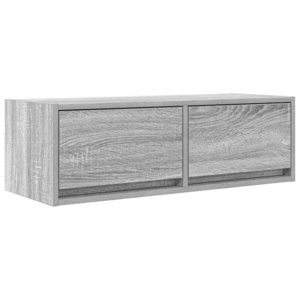 vidaXL Meuble TV sonoma gris 80x31x25 5 cm bois d'ingénierie