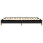 vidaXL Cadre de lit sans matelas noir 140x200 cm tissu
