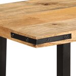 vidaXL Table console 140x35x70 cm bois de manguier massif