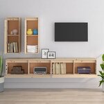 vidaXL Meubles TV 4 Pièces Bois massif de pin