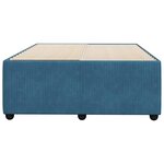 vidaXL Cadre de lit sans matelas bleu 120x200 cm velours