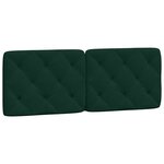vidaXL Cadre de lit avec LED sans matelas vert foncé 120x200cm velours