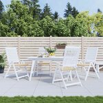 vidaXL Coussins de chaise jardin lot de 4 beige 40x40x4cm tissu oxford