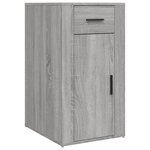 Bureau table poste de travail meuble d'ordinateur informatique étude avec armoire sonoma bois d'ingénierie gris 02_0023400