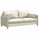 vidaXL Coussins de canapé 2 Pièces Gris clair 50 x 30 cm