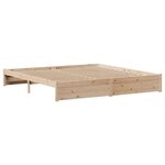 vidaXL Cadre de lit sans matelas 180x200 cm bois massif de pin