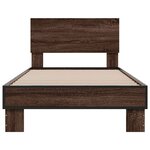 vidaXL Cadre de lit sans matelas chêne marron 75x190 cm