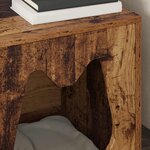 vidaXL Maison pour chat Bois ancien 42 5 x 40 x 53 5 cm