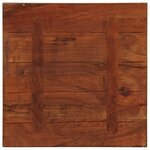 vidaXL Dessus de table 60x60x3 8 cm carré bois massif de récupération