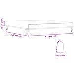vidaXL Housse pour mobilier d'extérieur 122 x 122 x 15 cm