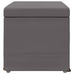 vidaXL Tabouret Gris Cuir Synthétique et Bois Composite