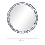 vidaXL Miroir mural 40 cm Verre trempé