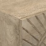 vidaXL Commode 55x30x76 cm bois massif de manguier et fer