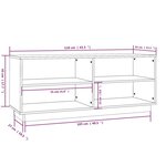 vidaXL Armoire à chaussures Noir 110x34x45 cm Bois de pin massif
