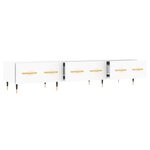 vidaXL Meuble TV blanc 150x36x30 cm bois d'ingénierie