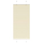 vidaXL Store plissé crème 60x100 cm largeur du tissu 59 4 cm polyester