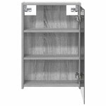 vidaXL Armoire Miroir de Salle de Bain Gris Sonoma 43 x 16 x 62.5 cm