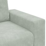 vidaXL Ensemble de Canapés 3 Pièces Gris 221 x 78 x 80 cm Velours
