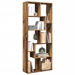 vidaXL Étagère séparatrice de pièce vieux bois 67x25x161 5 cm