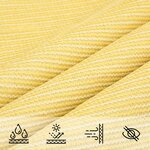 vidaXL Voile d'ombrage 160 g/m² Marron 3 5x3 5x4 9 m PEHD