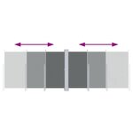 vidaXL Auvent latéral rétractable Anthracite 220x600 cm