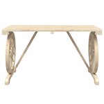 vidaXL Table de jardin 115x55x65 cm bois de sapin massif