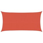 vidaXL Voile d'ombrage 160 g/m² Terre cuite 2 5x4 5 m PEHD