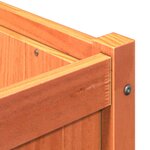 vidaXL Jardinière cire marron 180x50x50 cm bois de pin massif