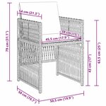 vidaXL Ensemble de salle à manger pour jardin 5 Pièces Marron Poly rotin