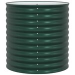 vidaXL Jardinière surélevée Vert 80 x 80 x 81 cm Acier