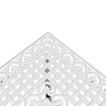 vidaXL Ensemble de bistro 3 Pièces blanc aluminium coulé