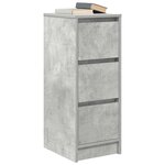 vidaXL Buffet gris béton 29 5x34x76 cm bois d'ingénierie