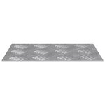 vidaXL Plaques à damier 2 Pièces Argent 30 x 20 cm Aluminium