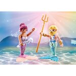 PLAYMOBIL 71799 - Duo : Couple de sirène et triton avec sceptre et trident