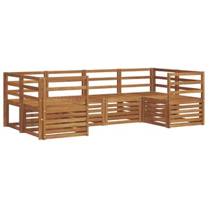 vidaXL Ensemble de canapés d'extérieur 6 pc Naturel