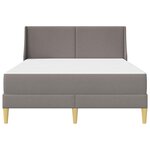 vidaXL Cadre de lit avec matelas 2 pc Housse amovible