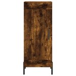 vidaXL Buffet Chêne fumé 34 5x34x90 cm Bois d'ingénierie