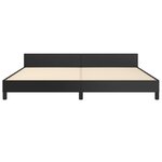 vidaXL Cadre de lit sans matelas noir 200x200 cm similicuir