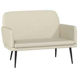 Banc banquette 107 x 80 x 81 cm synthétique crème 02_0010581