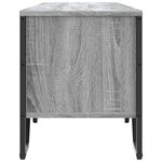 vidaXL Meuble TV sonoma gris 180x34x41 cm bois d'ingénierie