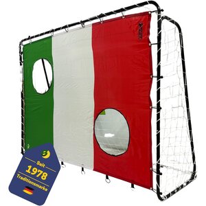 Best Sporting 11053-11064 - But de football 213 x 152 x 76 cm en noir avec cible de tir "Italie"