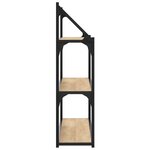 vidaXL Étagère murale 3 niveaux chêne sonoma 80x21x78 5 cm