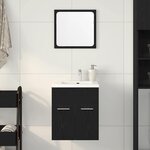 vidaXL Ensemble de meubles salle de bain 2 Pièces chêne noir